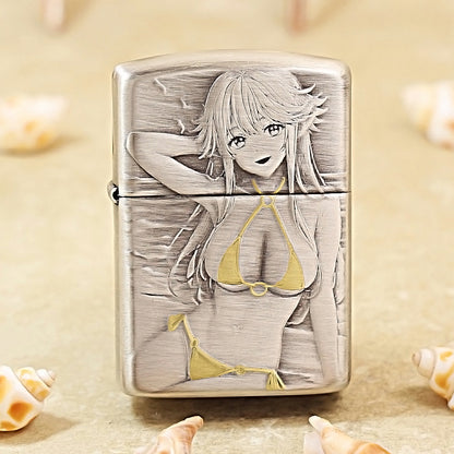Zippo Armor Japanese Wave & Beauty Art 162-DS274