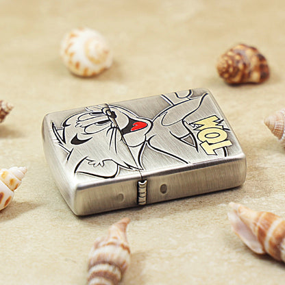 Zippo Antique Silver Tom & Jerry 162-DS209