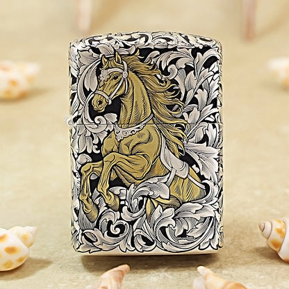 Zippo Embossed Horse Design 168-DS219