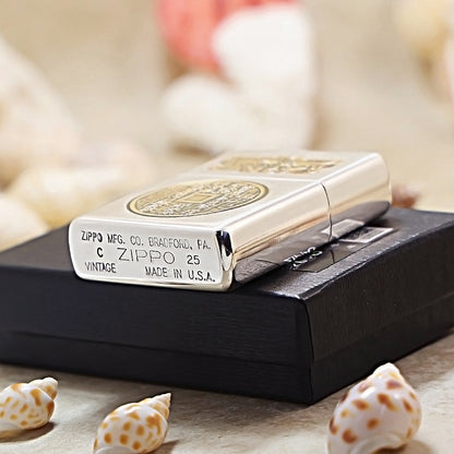 Zippo Dual-Tone Mountain Ghost Coin Pattern DS275