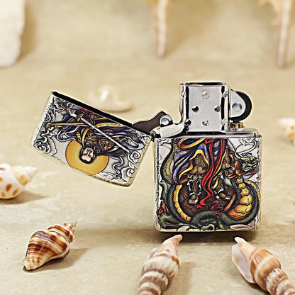 ZIPPO Dual-Sided Relief & Color-Painted Xuanwu 162-DS213