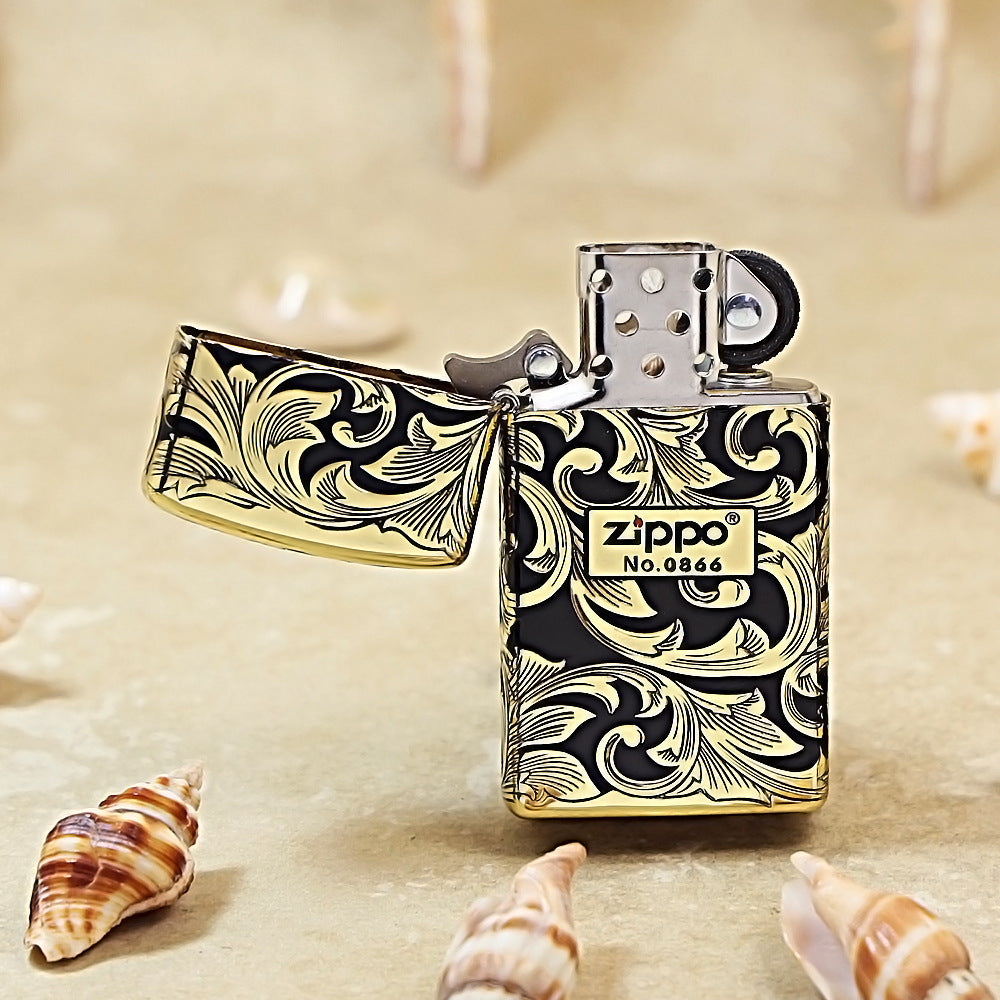 Zippo 1607 Black Ice Arabesque DS211