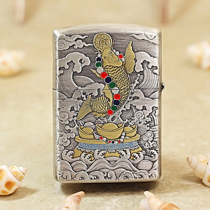 Zippo Maitreya Buddha Embossed-Joyful & Abundant 162-DS246