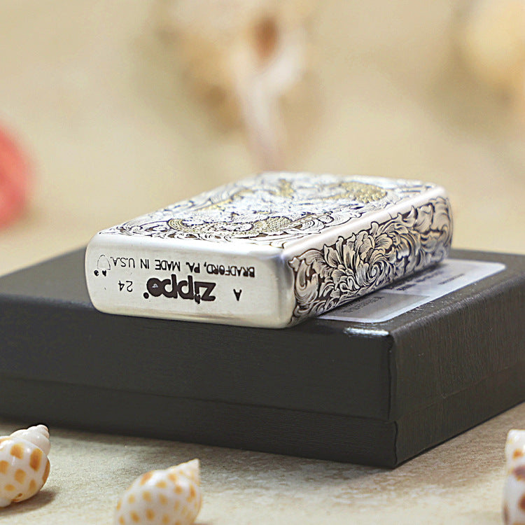 Zippo Dual-Tone Cloud Dragon DS188