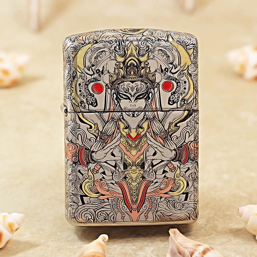 Zippo Armor Inlaid White Crane Boy 162-DS278