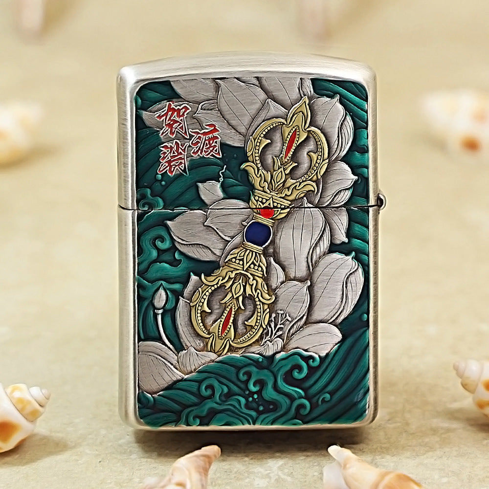 Zippo Embossed Ksitigarbha Bodhisattva 162-DS217