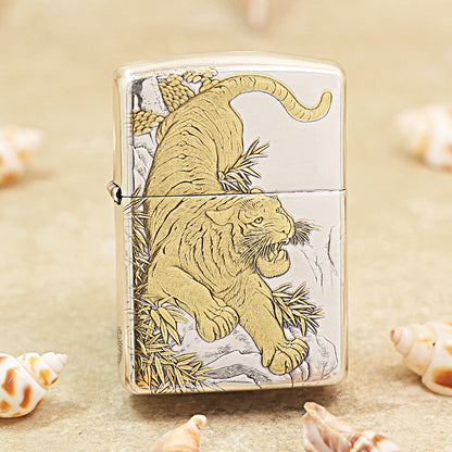Zippo 162 Dual-Finish Mighty Tiger Zodiac Animal Collection - 162-DS101