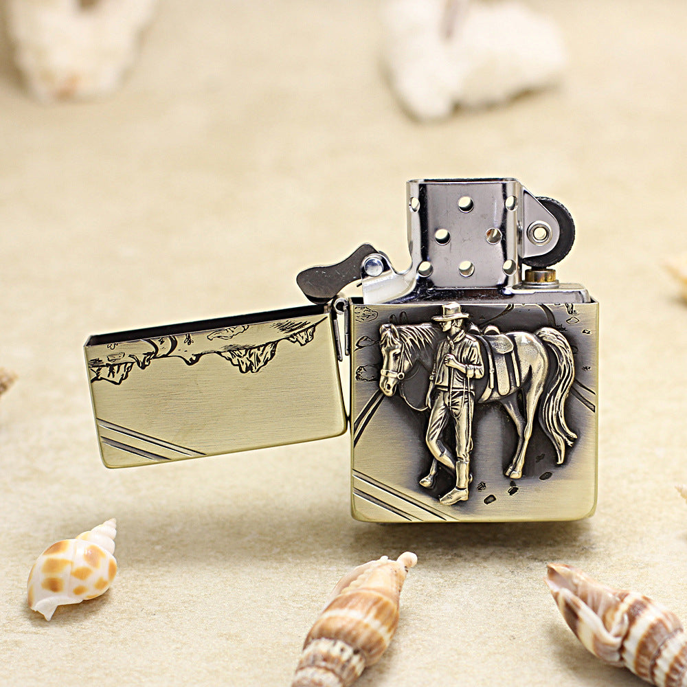 Zippo 1935 Replica Vintage Bronze 'Marlboro Horseman' - CC09