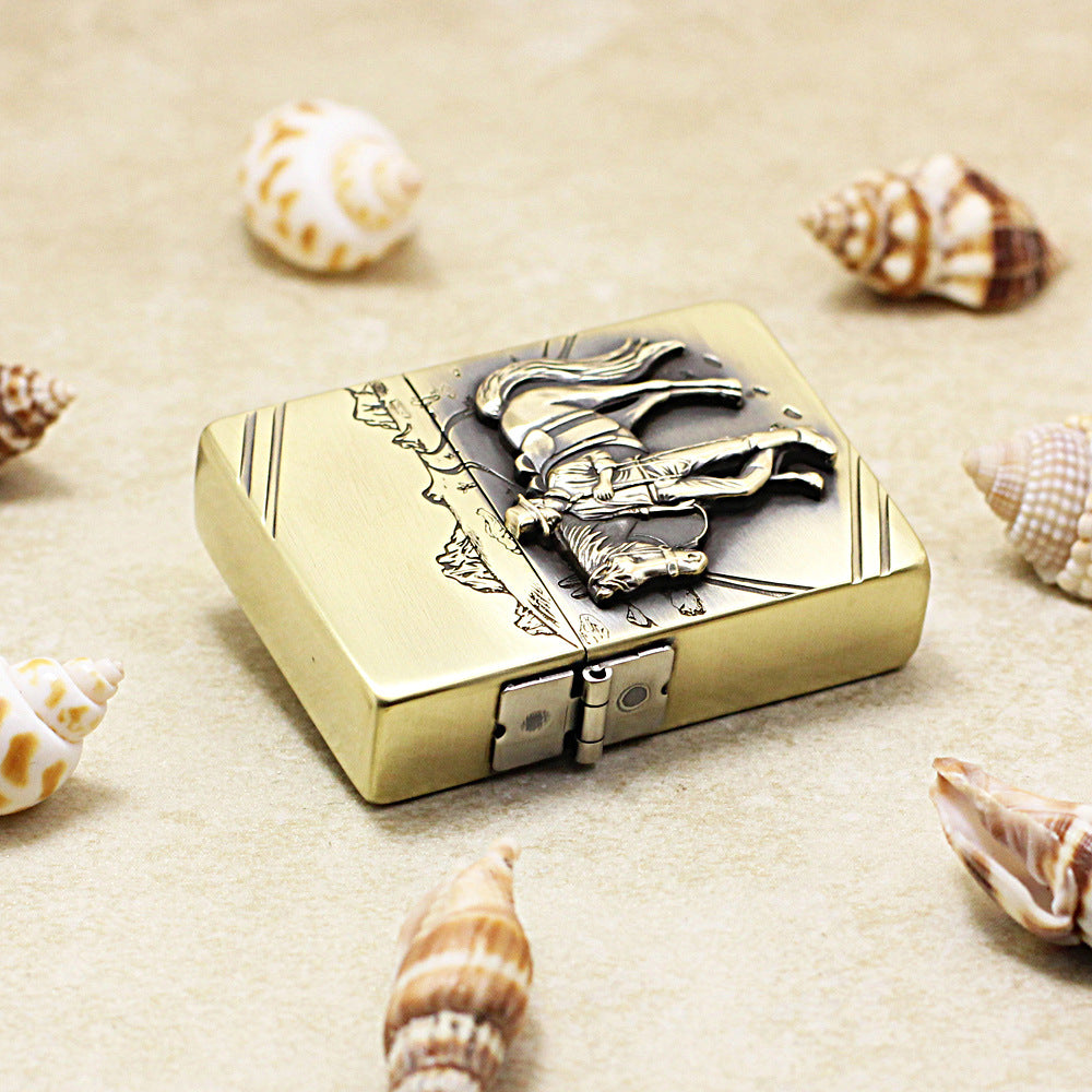 Zippo 1935 Replica Vintage Bronze 'Marlboro Horseman' - CC09