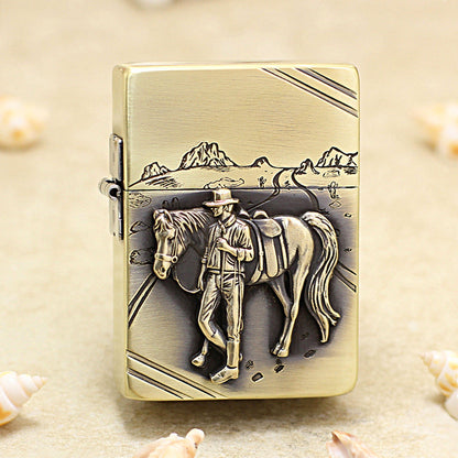 Zippo 1935 Replica Vintage Bronze 'Marlboro Horseman' - CC09