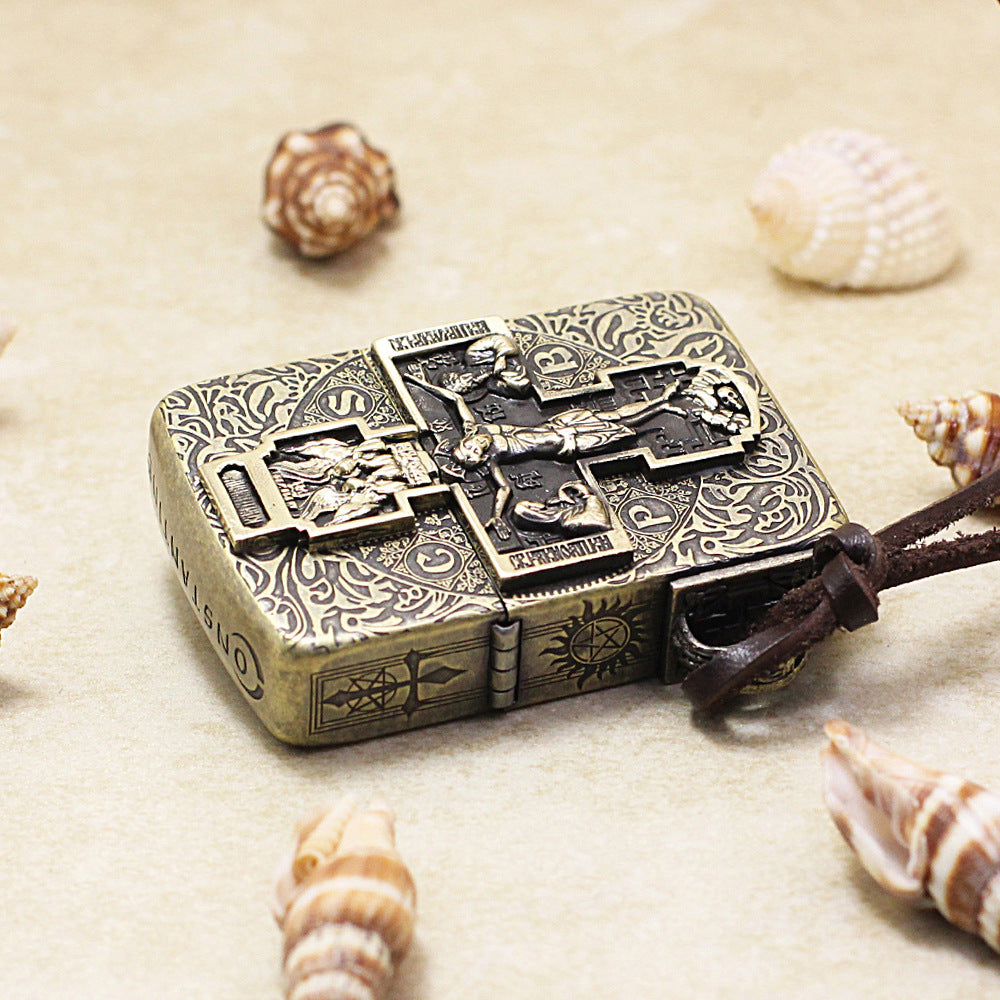 Zippo 1941 Replica Vintage Bronze 'Orthodox Redemption Cross' - CC10
