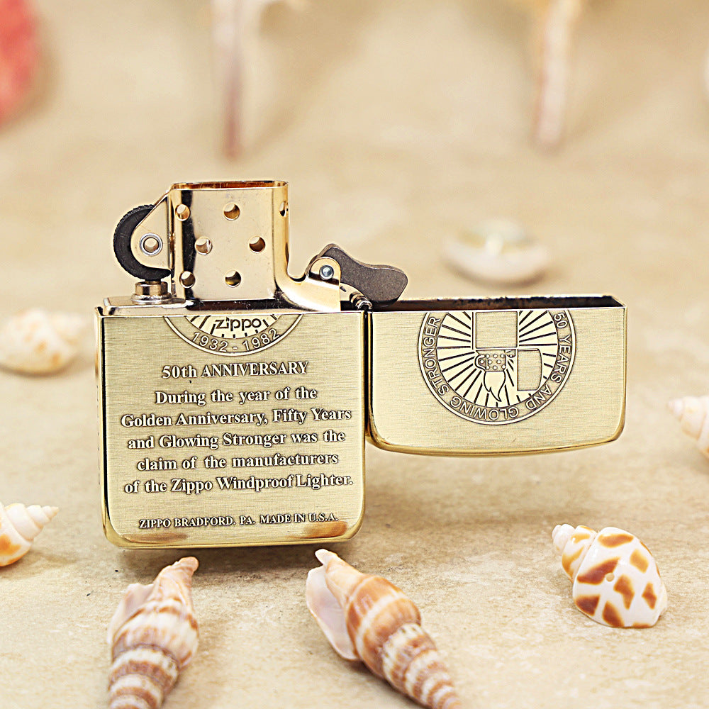 Zippo 1941 Replica Premium Shine Bronze '50th Anniversary' - CC28