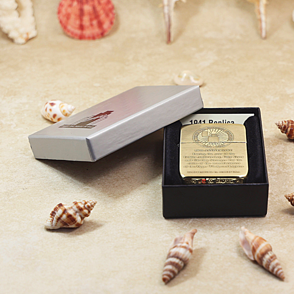 Zippo 1941 Replica Premium Shine Bronze '50th Anniversary' - CC28