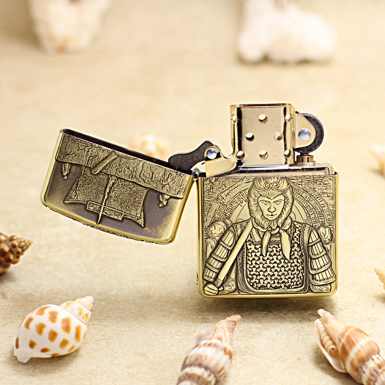 Zippo Vintage Bronze A Life's True Love Sun Wukong 3d-embossed - CC109