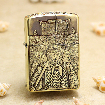 Zippo Vintage Bronze A Life's True Love Sun Wukong 3d-embossed - CC109