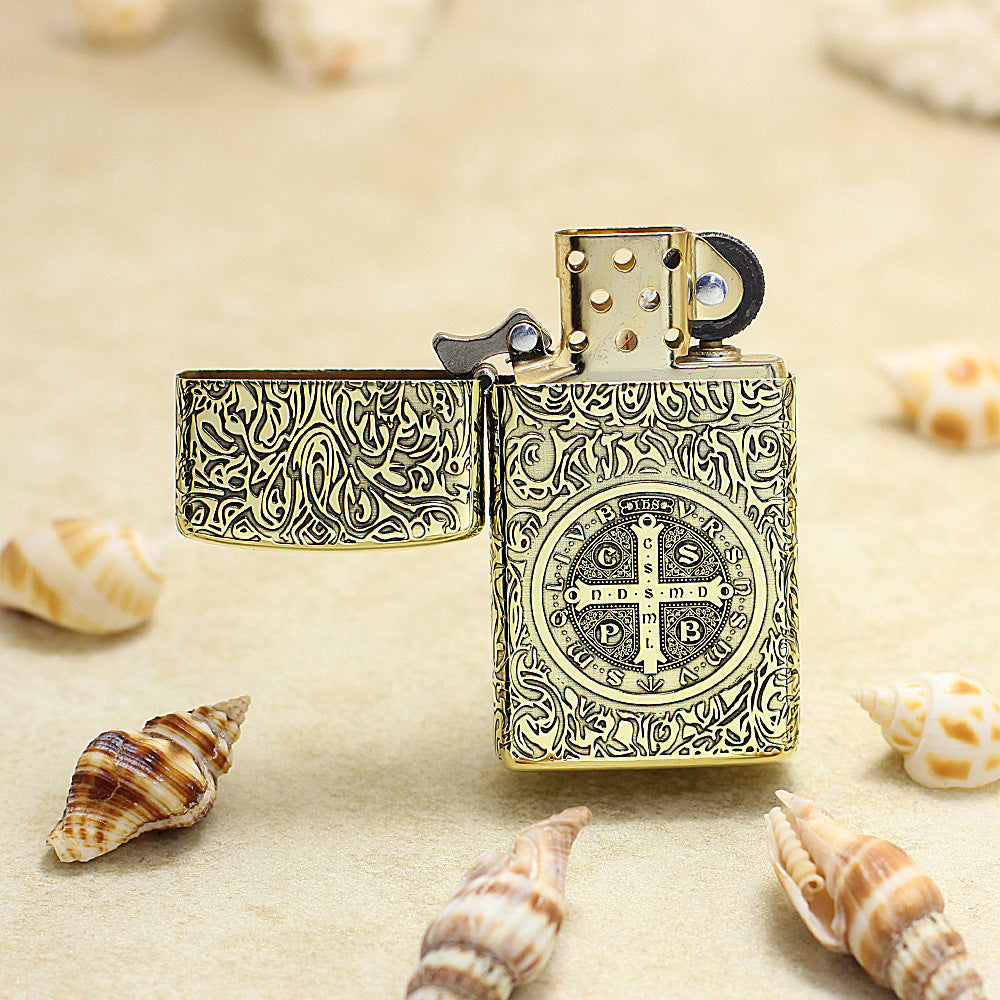 Zippo Vintage Bronze Constantine Crucifix - CC48
