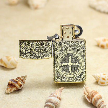 Zippo Vintage Bronze Constantine Crucifix - CC48