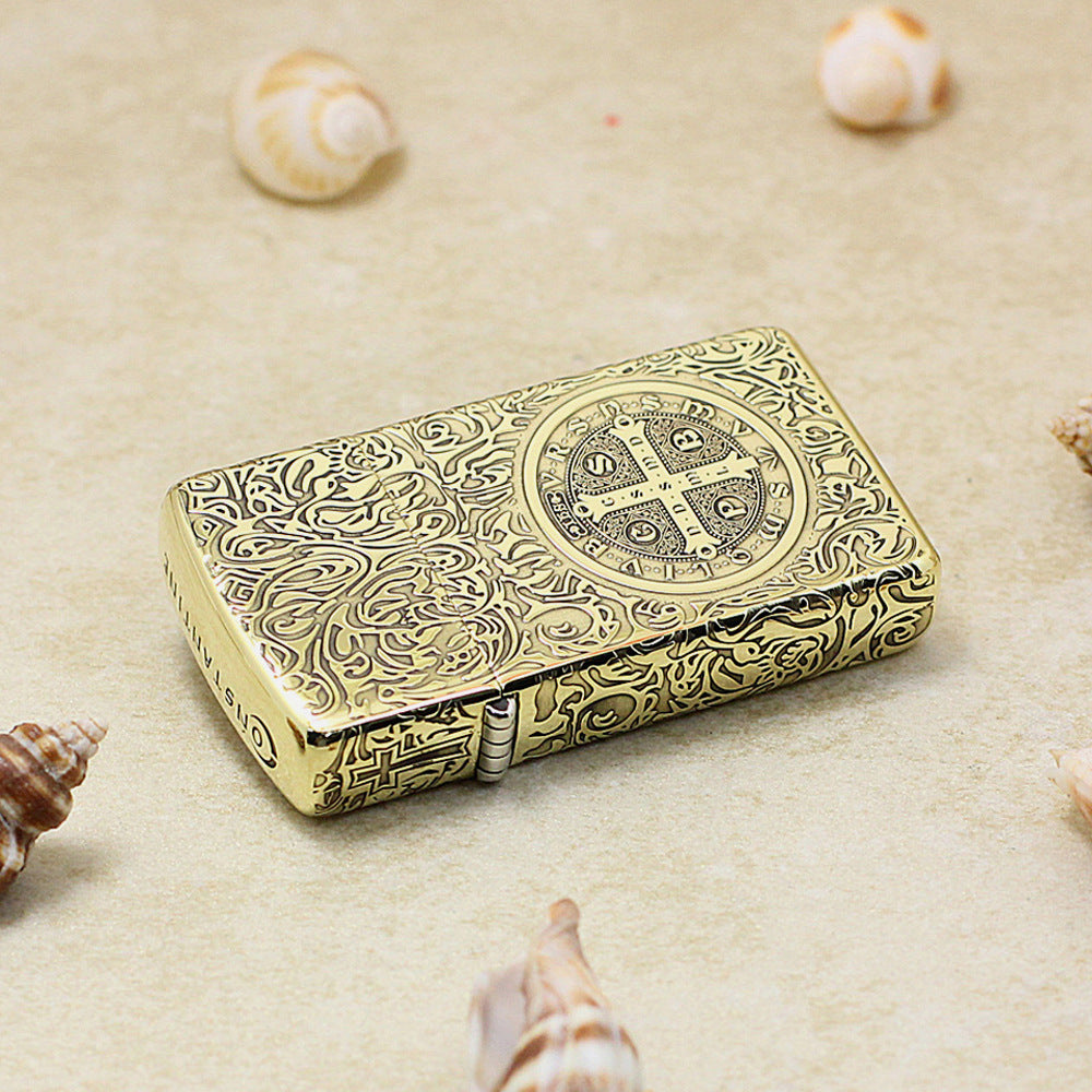 Zippo Vintage Bronze Constantine Crucifix - CC48