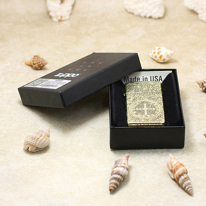 Zippo Vintage Bronze Constantine Crucifix - CC48