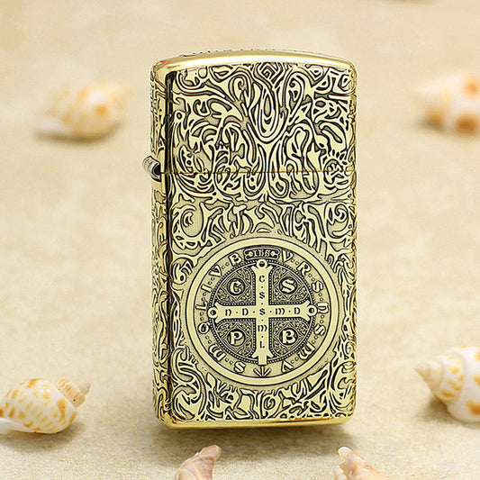 Zippo Vintage Bronze Constantine Crucifix - CC48