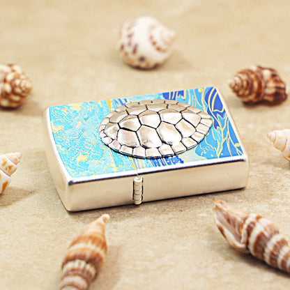Zippo Vintage Bronze Intricate Engraved Prosperous Koi and Lotus - CS12