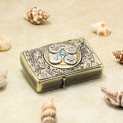 Zippo Vintage Bronze Four Symbols Amulet - DS155