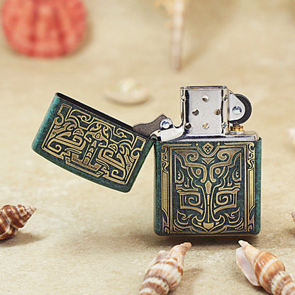 Zippo Vintage Bronze 'Dragon Totem' - DS137