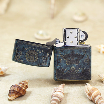 Zippo Vintage Bronze Patina 'Receive Prosperity' - DS145
