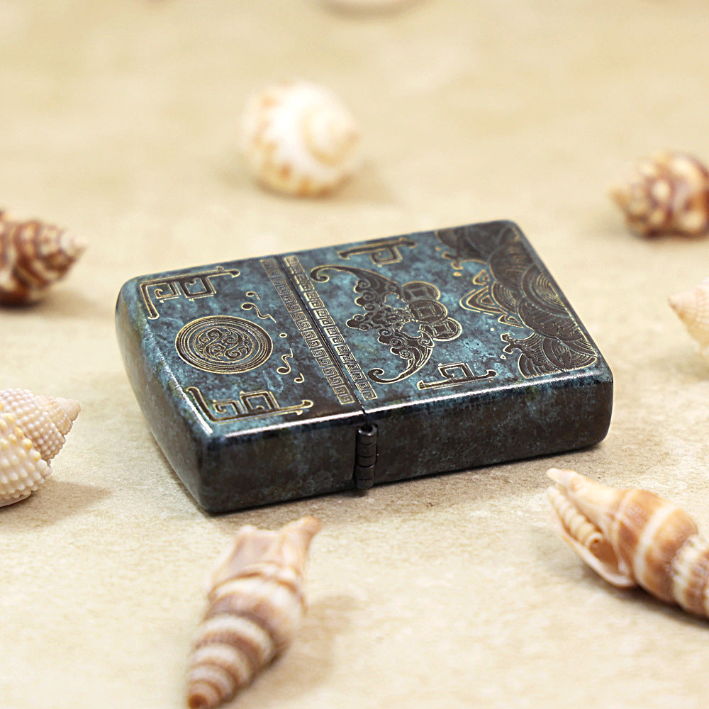 Zippo Vintage Bronze Patina 'Receive Prosperity' - DS145