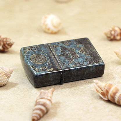 Zippo Vintage Bronze Patina 'Receive Prosperity' - DS145