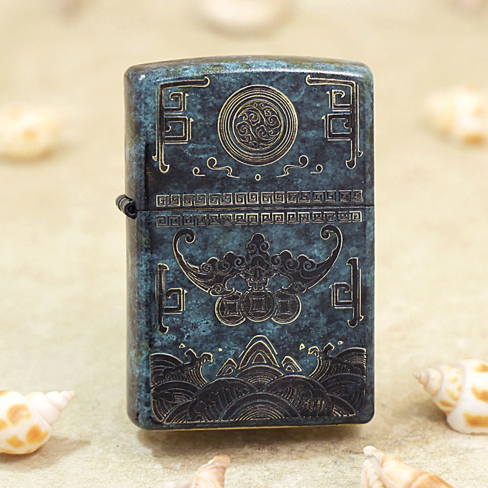 Zippo Vintage Bronze Patina 'Receive Prosperity' - DS145