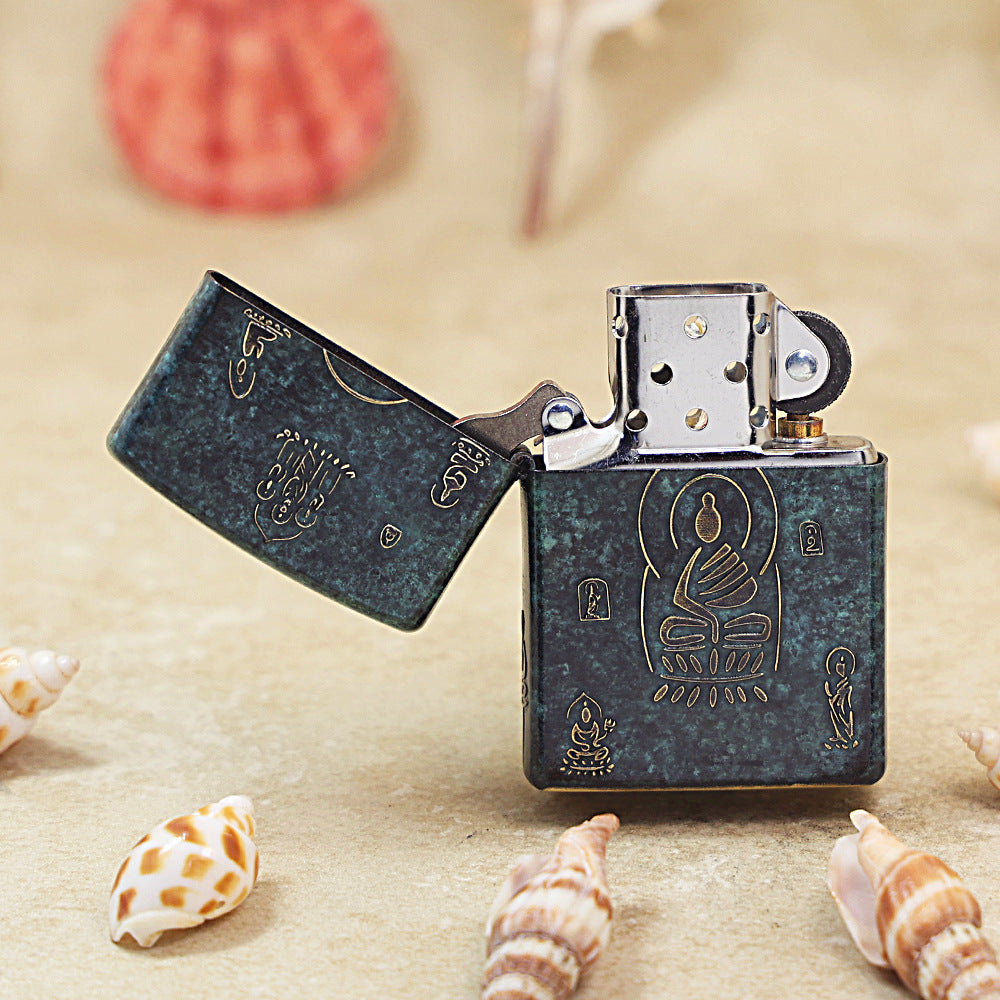 Zippo Vintage Bronze 'Zen Buddhist Totems' - DS141