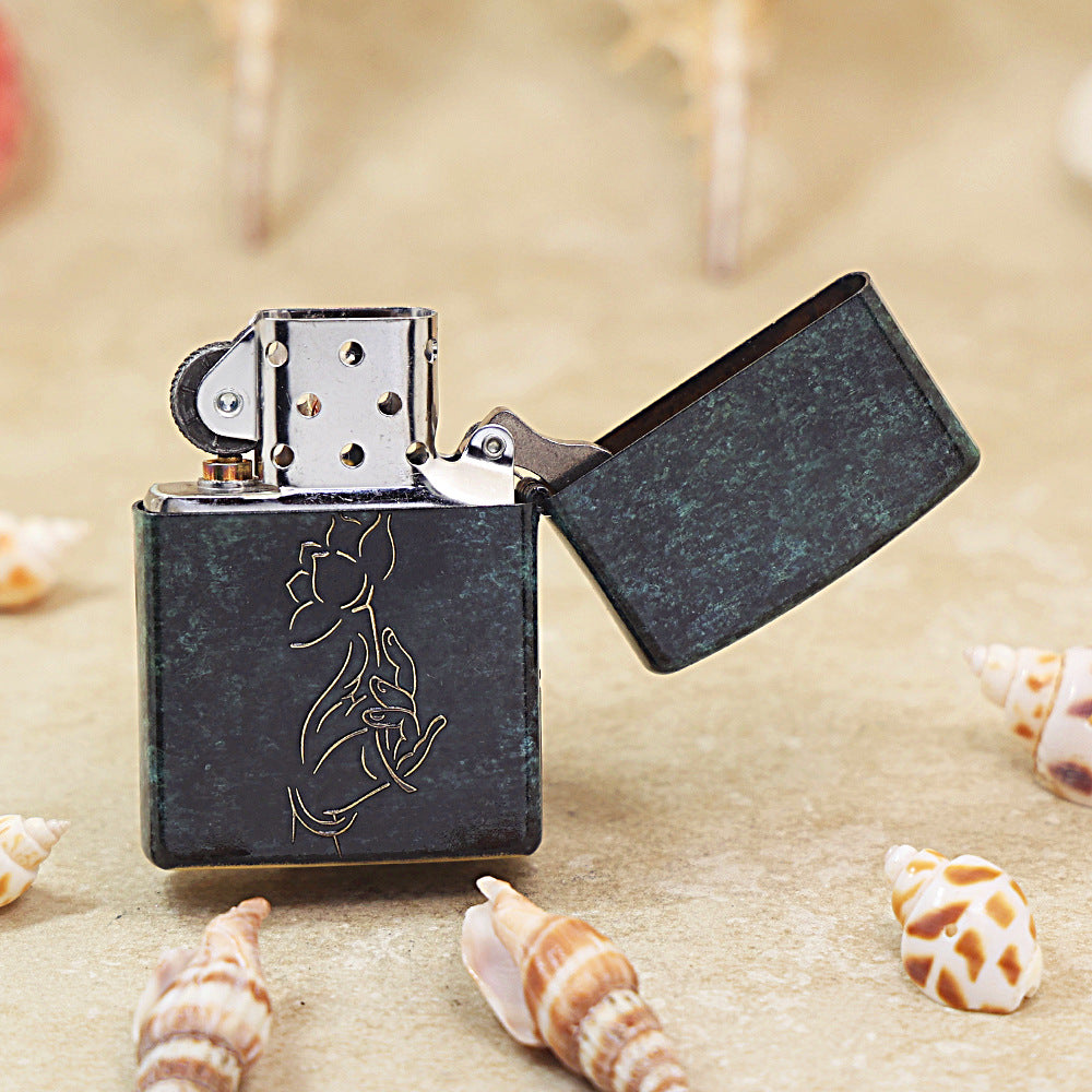 Zippo Vintage Bronze 'Zen Buddhist Totems' - DS141