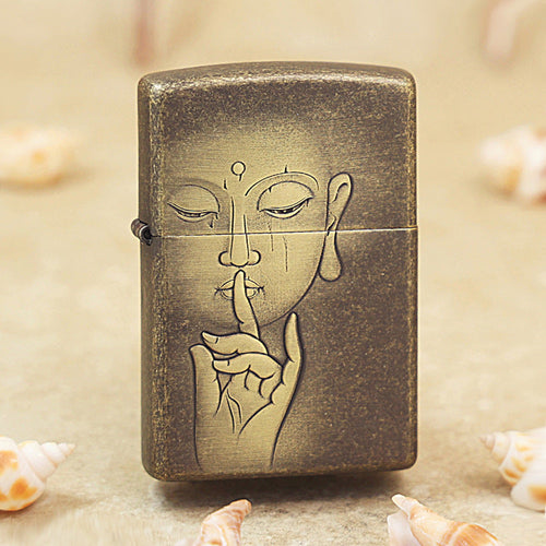 Zippo Vintage Copper 'Zen Silence Buddha' - CC07