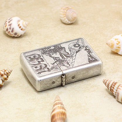 Zippo Vintage Argent 1943 Battle of Midway - 205-DS92
