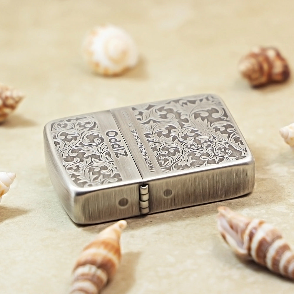 Zippo Vintage Argent Arabesque Flora & Plant Collection - 1941-DS03
