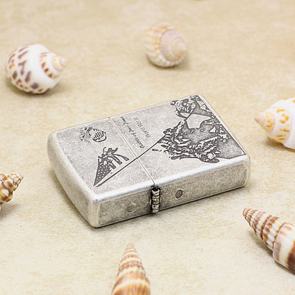 Zippo Vintage Argent 'Battle of Iwo Jima' - DS146