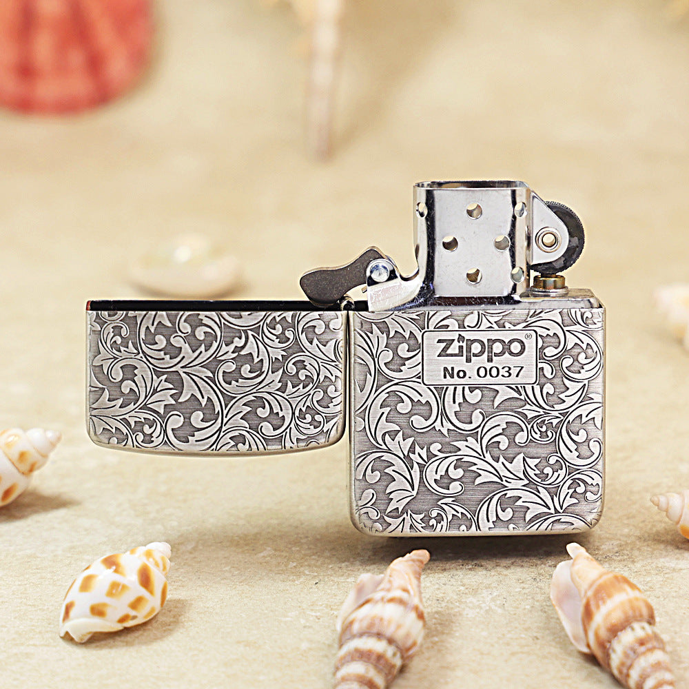 Zippo Vintage Argent Double-Sided Arabesque Flora Collection (Qianyu Studio Edition) - 1941-DS04