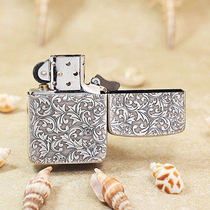 Zippo Vintage Argent Double-Sided Arabesque Flora Collection (Qianyu Studio Edition) - 1941-DS04