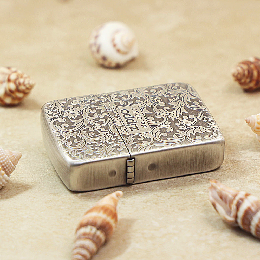 Zippo Vintage Argent Double-Sided Arabesque Flora Collection (Qianyu Studio Edition) - 1941-DS04