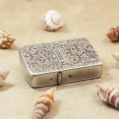 Zippo Vintage Argent Double-Sided Arabesque Flora Collection (Qianyu Studio Edition) - 1941-DS04