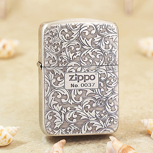 Zippo Vintage Argent Double-Sided Arabesque Flora Collection (Qianyu Studio Edition) - 1941-DS04