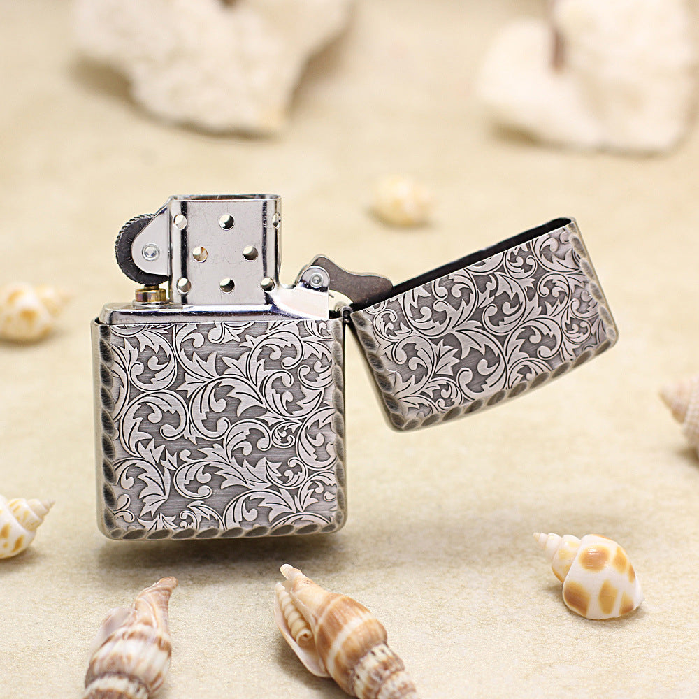 Zippo Vintage Argent Double-Sided Arabesque (Qianyu Studio) - 162-DS09