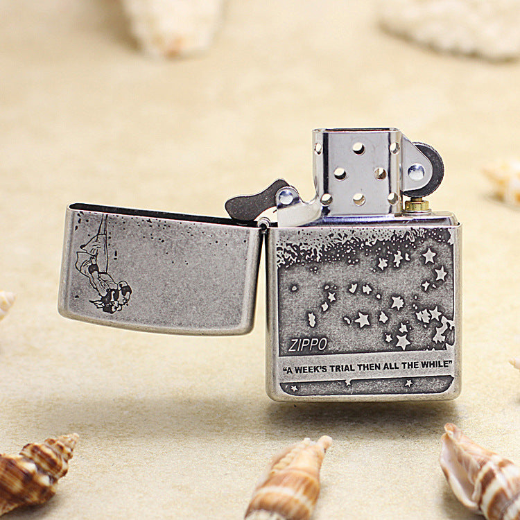 Zippo Vintage Argent Lady in the Wind - DS154