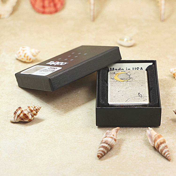 Zippo Vintage Argent Moon & Cat - 205-DS15