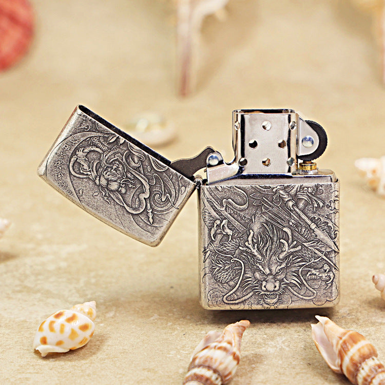 Zippo Vintage Argent Nezha - 205-DS98