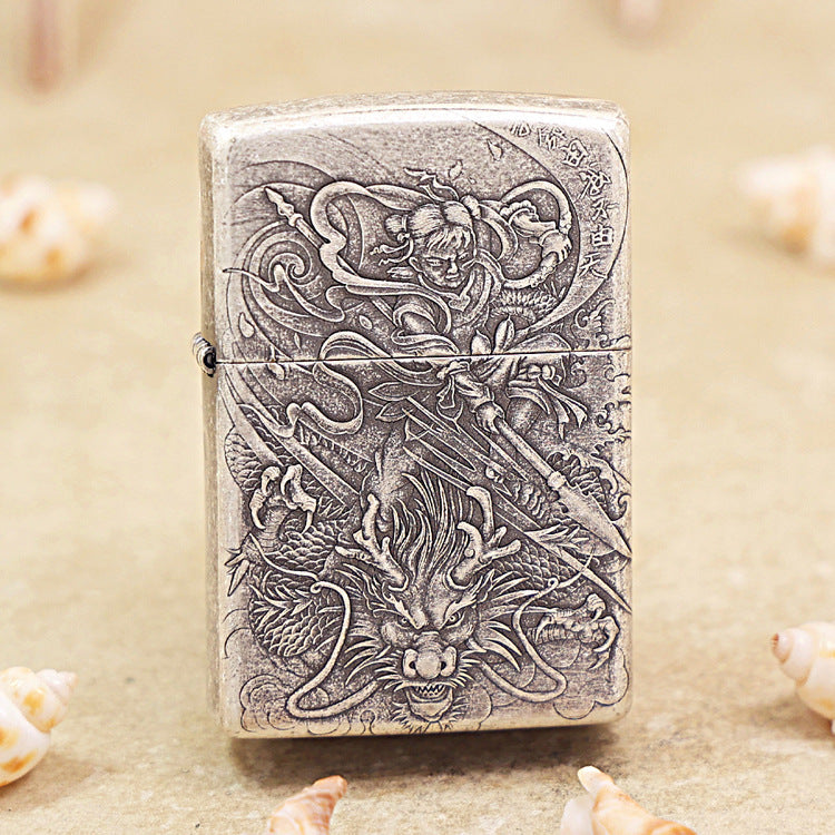 Zippo Vintage Argent Nezha - 205-DS98