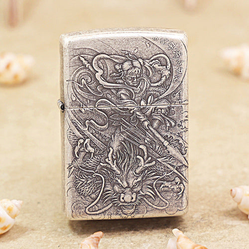 Zippo Vintage Argent Nezha - 205-DS98