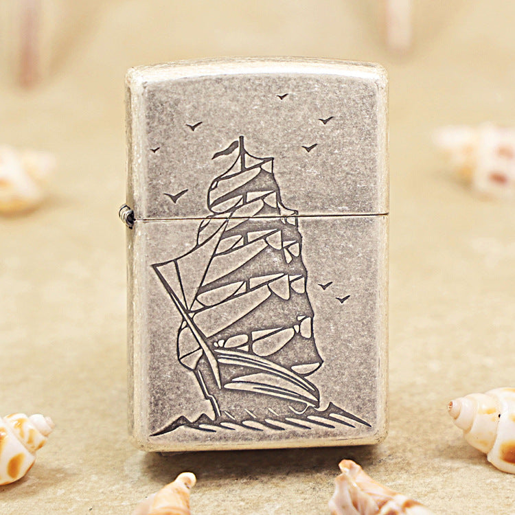 Zippo Vintage Argent Sailing Ship - 205-DS91