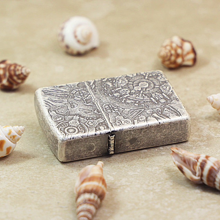 Zippo Vintage Argent 'Space Ruins' Intricate Carve - DS122